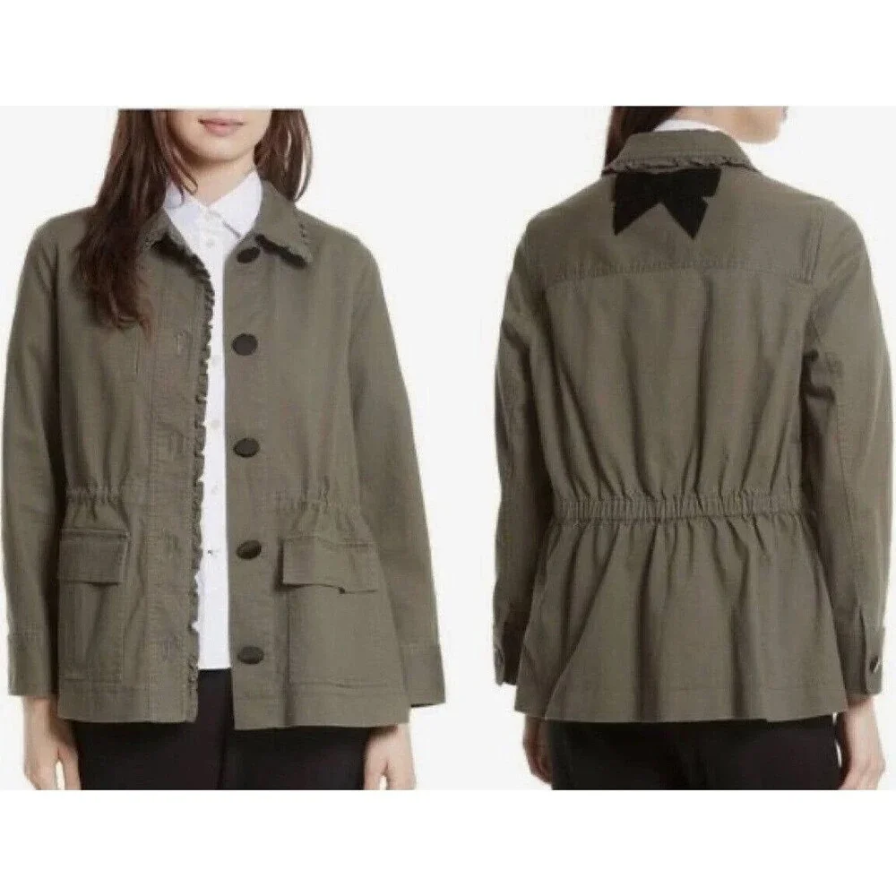 KATE SPADE BROOME STREET MILITARY JACKET SIZE S (NWT $348)